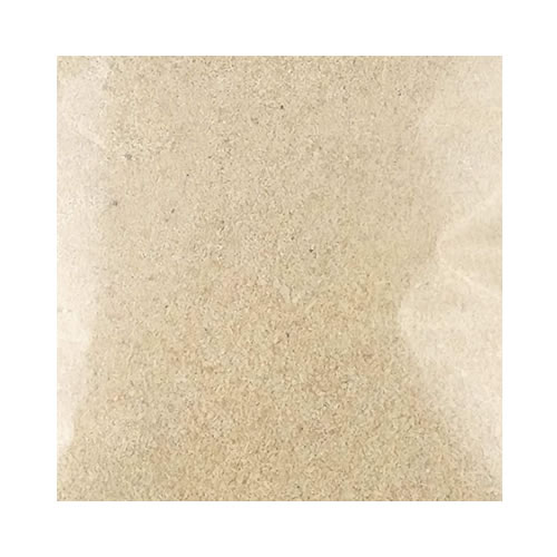 Ijebu Garri Small Pack - Imavug Clear plastic bag filled with light beige powder, viewed from the front.