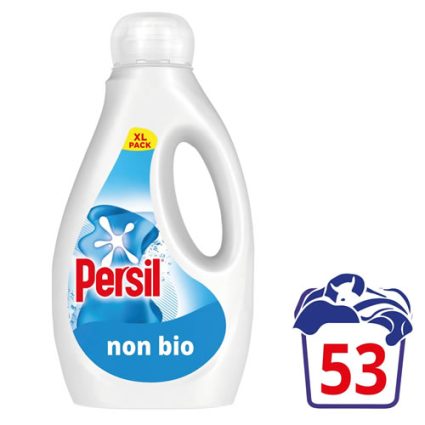 Persil non-bio liquid laundry detergent bottle, XL pack, 53 washes