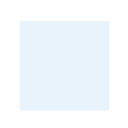Light blue square centered on a white background, occupying most of the image area.