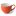 Orange ceramic mug with white interior, shown from the side on a white background.