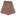 Brown fabric with a repeating circular geometric pattern and scalloped edge