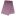 Purple scarf-like fabric with an allover subtle pattern and a bottom edge adorned with yellow-edged floral embroidery and a scalloped hem.