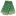 Green fabric with gold embroidered floral pattern and a scalloped beige border