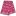 Pink lace fabric with a white floral and swirl pattern, layered with a scalloped edge showing intricate decorative borders.