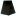Black fabric panel with small dotted texture and decorative scalloped lace trim along the bottom edge