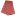 Red fabric with a gold spiral pattern and scalloped edges, folded to show its decorative design in a rich, red color.