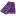 Purple scarf with pink, blue, and light purple floral embroidery along a scalloped edge.