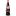 Bottle of Ribena blackcurrant concentrated fruit juice with red cap on a white background