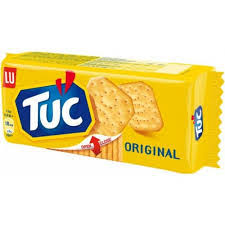 TUC Original crackers package in bright yellow with blue logo and two crackers pictured