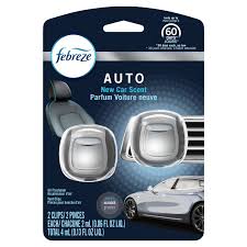 Febreze Auto car vent air fresheners in package for car interior air freshening (dual diffuser design)